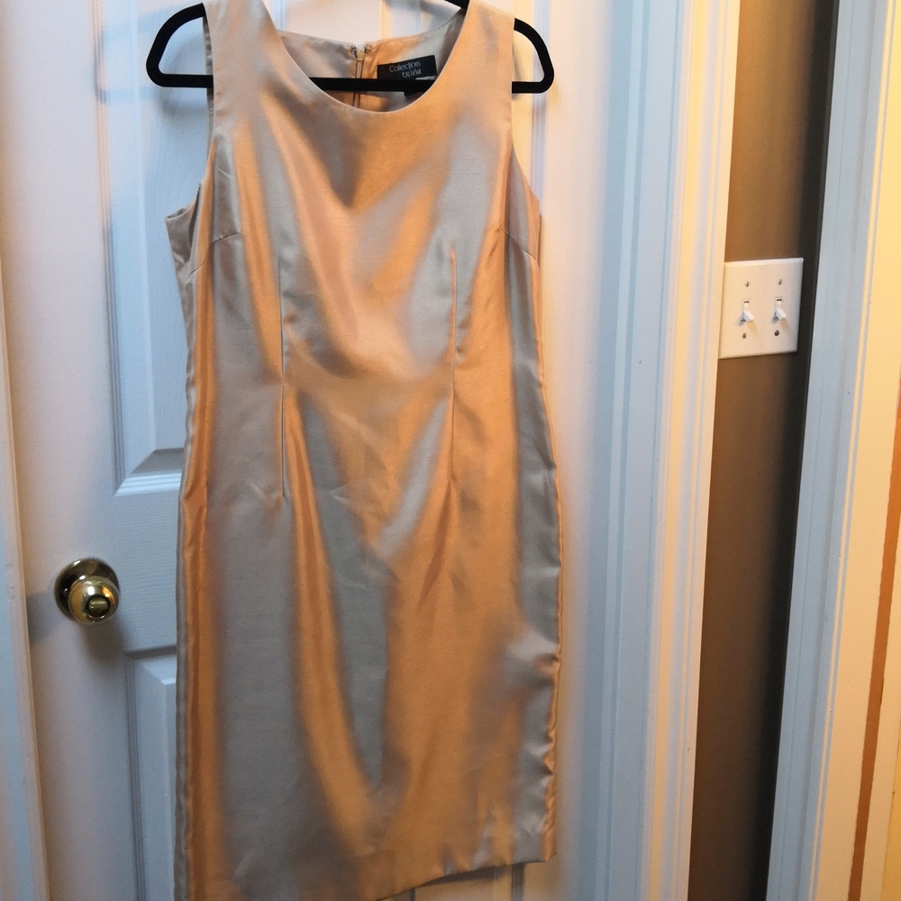 Gold Sleeveless Cocktail Dress, sz 10